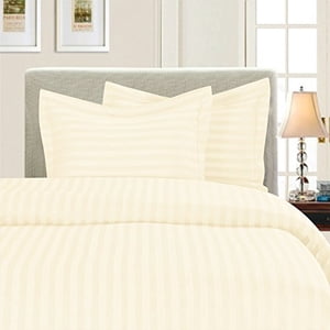 Elegant Comfort 1500-Thread-Count Microfiber King/Cal-King Duvet Set, Ivory