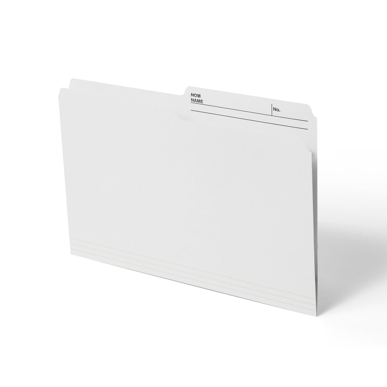 Continental Letter size File Folders. White colour, 12 count