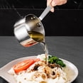 thumbnail image 3 of Poêle Antiadhésive Conçue pour la Cuisine Quotidienne, Petite Casserole en Acier Inoxydable avec Poignée en Bois pour Réchauffer le Lait et le Beurre, Réchauffeur et Soupes Légères, Casserole Compacte pour la Préparation en Cuisine, 3 of 4