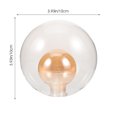 thumbnail image 2 of Glass Lamp Shade 100mm G9 Light Socket Chandelier Lampshade Ceiling Lamp Shade, 2 of 8