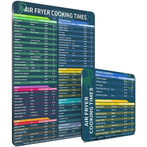 Mistaha Air Fryer Magnetic Cheat Sheet Set Air Fryer Accessories Cook Times Airfryer Accessory Magnet