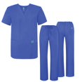 thumbnail image 1 of Adar Mens Medical Scrubs Set Medical Uniforms - Roomy Fit (30 Colors), 1 of 7