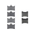 thumbnail image 1 of KMG Front + Rear Brake Pads Compatible with 1997 Yamaha YZF 1000 R Thunderace - Non-Metallic Organic NAO Brake Pads Set, 1 of 4