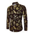 thumbnail image 2 of Innerwin Chemise Tunique Boutonnée pour Hommes Col à Revers Confortable Chapeau L, 2 of 4