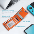 thumbnail image 5 of Mens Slim Wallet with Money Clip Minimalist 7 Slots RFID Front Pocket Wallet- Color Red-by Maple Mart Canada, 5 of 5