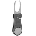 thumbnail image 2 of Pitchfork, Beau Travail Matériel en Acier Inoxydable Putting Green Fork Pliable Design Léger en Poids pour l'Extérieur pour Rouge, Vert, Gris, Noir, 2 of 8