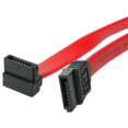 thumbnail image 2 of StarTech.com 24in SATA to Right Angle SATA Serial ATA Cable - SATA cable - Serial ATA 150/300/600 - SATA (R) to SATA (R) - 2 ft - right-angled connector - red - for P/N: 25S22M2NGFFR, 25SATSAS35HD, CFAST2SAT25, S322M225R, S32M2NGFFPEX, ST521PMINT, 2 of 7
