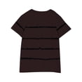 thumbnail image 5 of Yuyuzo T-Shirts pour Tout-Petits Garçons Filles Bébé Enfants Manches Courtes T-Shirts à Blocs de Couleur Col Ras du Cou Rayé Mignon Hauts d'Été, 5 of 5