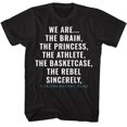 thumbnail image 1 of Breakfast Club Sincerely Yours Black Adult T-Shirt 2Xlt, 1 of 2