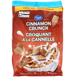 Great Value Cinnamon Crunch Céréales