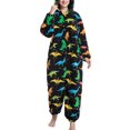 thumbnail image 1 of Fuzzy One Piece Pajamas, Stylish Soft Warm Pajamas Jumpsuit  For Lady For Home, 1 of 5