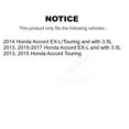 thumbnail image 2 of Transit Auto Front Rear Disc Brake Rotors and Semi-Metallic Pads Kit for Car Honda Accord K8S-102265, 2 of 11