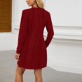 thumbnail image 4 of RKSTN Dresses for Women Spring Dots Solid Color Long Sleeve Closed Temperament Dress Loose Fitting Dresses, 4 of 5