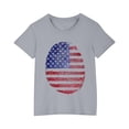 thumbnail image 2 of MKOSPLRT T-Shirts du 4 Juillet pour Enfant 3-10 Ans Manches Courtes Col Rond T-Shirts Drapeau des États-Unis T-Shirts Amusants Stars and Stripes T-Shirts Graphiques pour Fille Garçon, 2 of 9