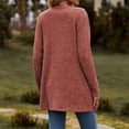 thumbnail image 5 of Yuyuzo Women's Cardigan 2025 Fall Casual Button down Sweaters Open Front Ribbed Knit Sweater Coat with Pockets, 5 of 5