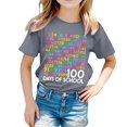 thumbnail image 1 of PMVFHDE T-Shirts Fille T-Shirt Décontracté Imprimé à Col Rond à Manches Courtes T-Shirt Chemise Décontractée Gris Clair, 3-4 Ans, 1 of 7
