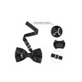 thumbnail image 3 of INSPIRE CHIC Accessoires de Nœud Papillon pour Homme Sangle Ajustable Formel Uni Smoking Pré-Noué Noir, 3 of 5