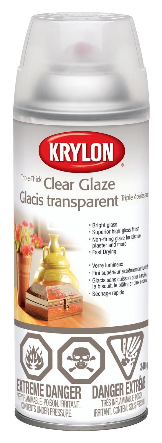 Krylon Triple-Thick Crystal Clear Glaze, Clear, 340 g
