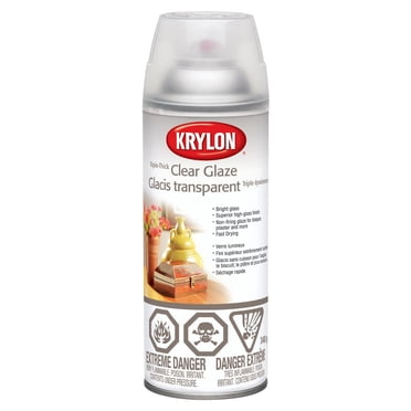 Krylon Triple-Thick Crystal Clear Glaze, Clear, 340 g