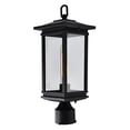 thumbnail image 3 of CWI Lighting Oakwood 1 Light Outdoor Black Lantern Head, 3 of 6