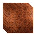 thumbnail image 1 of Fasade Miniquattro Vinyl 2ft x 2ft Lay In Ceiling Panel Moonstone Copper 5 Pack, 1 of 5
