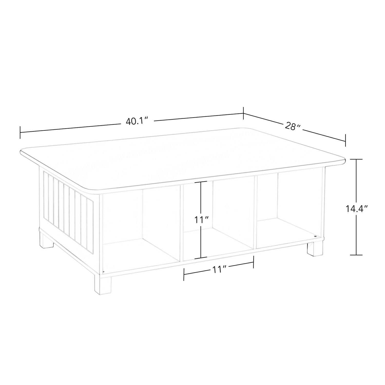Maison RiverRidge® Table d'activités pour enfant avec 6 casiers de rangement blanc avec bacs 2 pièces