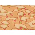 thumbnail image 1 of Ahgly Company Tapis d'Intérieur Lavables en Machine Rectangle Transitionnel Néon Orange, 7' x 10', 1 of 7