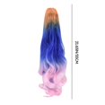 thumbnail image 3 of Perruque Femme Tricolore Synthétique Longue Ondulée Bouclée Queue de Cheval Extension de Cheveux, Perruque pour Femmes, 3 of 7