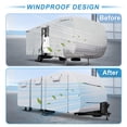 thumbnail image 4 of Unique Bargains RV Cover Windproof Anti-UV Camper Cover All Season Protection Silver Tone, 4 of 7