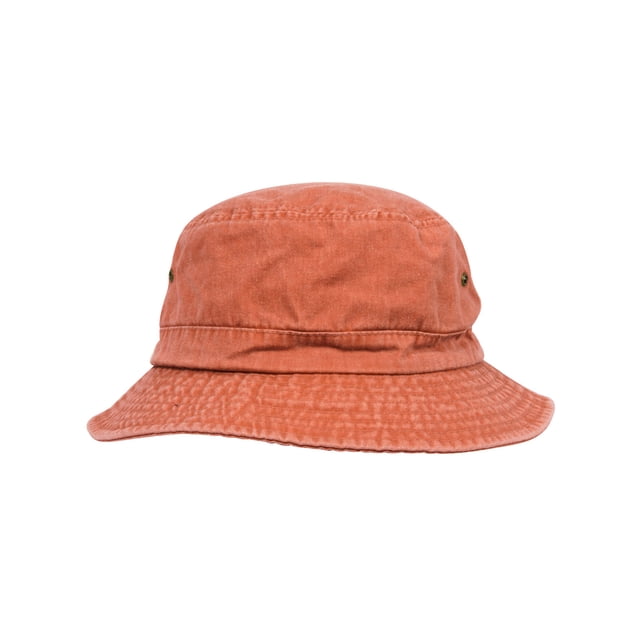 Top Headwear Washed Design Bucket Hat, Coral M/L