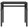 thumbnail image 5 of vidaXL Chaise Longue avec Auvent et Table en Poly Rotin Noir, 5 of 5