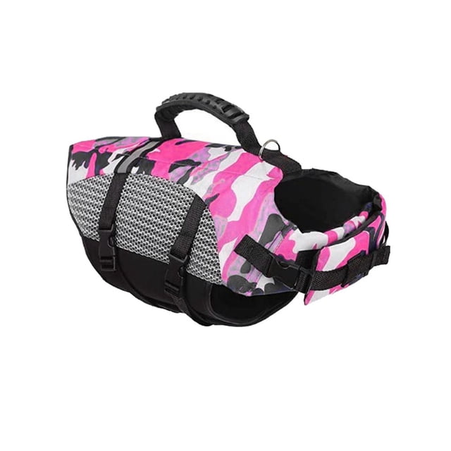 Gilets de Sauvetage Réfléchissants pour Chien Gilet de Sécurité pour Animal de Compagnie en Ripstop Conservateur Ajustable