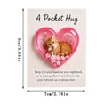 thumbnail image 2 of G Memorial Keepsake Pocket With Hugging Design Style G For Cherished Memories Pet Remembrance And Special Token Holder Acrylic Material, 2 of 5