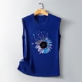 thumbnail image 2 of Women's Round Neck Sleeveless Plus Size Tank Tops Print Pattern Blouses Shirts, 2 of 5