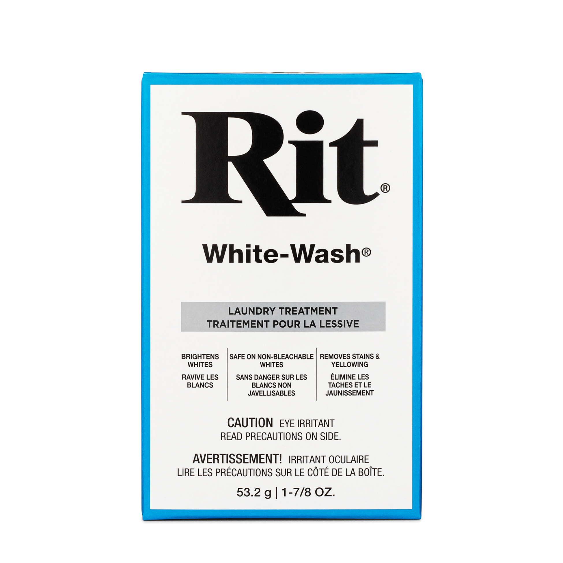 RIT White-Wash Laundry Treatment, 1 pc, 53.2 g (1-7/8 oz.), 10.2 cm (4 in) H × 6.4 cm (2.5 in) W × 2.5 cm (1 in) D, 53 g (1.9 oz)