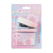 JASKFLY Plastic Stapler Set 4-Pack Mini Stapler Set with 400 Staples, Macaron Gradient Colors, Portable