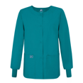 thumbnail image 2 of Adar Universal Women's Scrub Set - Warm-Up Scrub Jacket and Elastic Pull-On Pants, 2 of 5