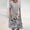 Grey, variant on yievot Women's Summer Dress Casual Round Neck Short Sleeve Folding Floral Printed Pocket Dresses