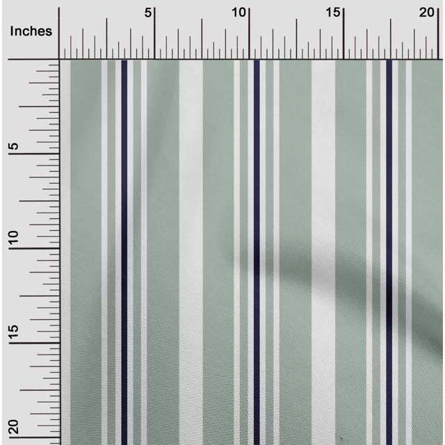 oneOone Silk Tabby Fabric Stripe Print Sewing Fabric BTY 42 Inch Wide