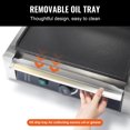 thumbnail image 4 of KFFKFF Professional Panini Press, 1800W Electric Grill for Sandwiches, Made of Stainless Steel, Features Temperature Control & Large 14"x9" Enamel-Coated Plate, Ideal for Burgers, Steak & Bacon, 4 of 9