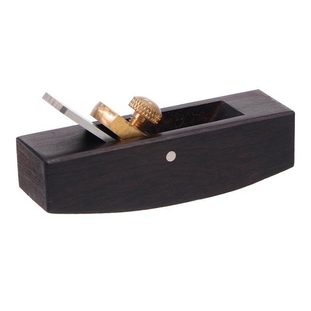 KONTONTY Curved Bottom Hand Planer for Wood Ebony Wood Material 1Pcs