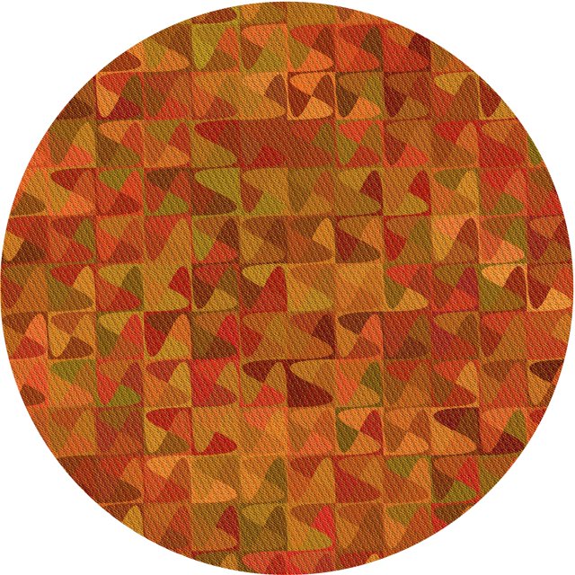 Ahgly Company Tapis d'Intérieur Lavables en Machine, Carré Transitionnel Néon Orange, Carré de 3'