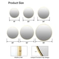 thumbnail image 3 of BeesClover Bathroom Mirrors for Over Sink, Wall Mount Bathroom Mirror, Metal Rounded Corner Framed Vanity Mirror, 3 of 9