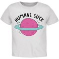 thumbnail image 1 of Halloween les Humains Sucent Texte Noir T-Shirt pour Tout-Petit, 1 of 1