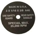 thumbnail image 1 of Tool Aid TA94870 3" Cut Off Wheel 50 per Box, 1 of 1