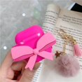 thumbnail image 5 of Compatible with AirPods Pro 1st Generation Case, Shock-Absorbing Protective Soft Silicone Girly Case Cover with Pompom, 5 of 5