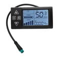 thumbnail image 2 of Scooter Display Panel, Accurate Backlit ABS Water Proof Plug LCD Scooter Display Meter  for Mountain Bike, 2 of 7