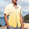 thumbnail image 4 of Pisexur T Shirts for Man , Chemise Décontractée pour Hommes, Col Rabattu, Manches Courtes, Bouton, Jaune, 4TG, Chemises de Golf pour Hommes, 4 of 7