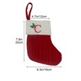 thumbnail image 2 of Herunwer Christmas Large Letters Christmas Stockings Cute Striped Christmas Tree Pendant Holiday Decorations, 2 of 2