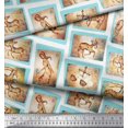 thumbnail image 2 of Soimoi Tissu Modal Satin Signe du Zodiaque Patchwork Tissu Imprimé 1 Yard 42 Pouces de Large, 2 of 3